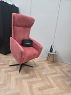 PROMINENT sta op relaxfauteuil nieuwstaat leer accu, Stof, Minder dan 75 cm, Ophalen of Verzenden, Zo goed als nieuw