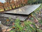 2 stalen rijplaten circa 1.5m x 2.8m, Ophalen, Gebruikt, IJzer