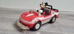Disney Mickey Mouse Sportauto - Vintage Speelgoed, Ophalen of Verzenden, Mickey Mouse, Gebruikt, Beeldje of Figuurtje