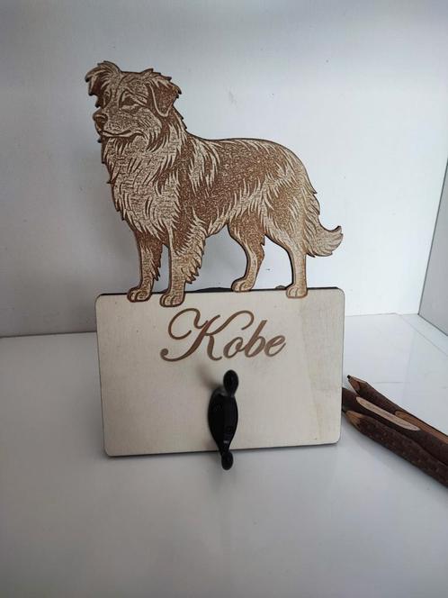 Gepersonaliseerde hondenkapstok per ras - naam gegraveerd, Dieren en Toebehoren, Honden-accessoires, Nieuw, Ophalen of Verzenden
