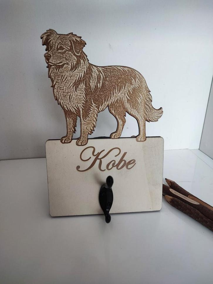 Gepersonaliseerde hondenkapstok per ras - naam gegraveerd, Dieren en Toebehoren, Honden-accessoires, Nieuw, Ophalen of Verzenden