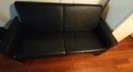Topstaat zwart lederen bank van Havee., Huis en Inrichting, Ophalen of Verzenden, Zo goed als nieuw, 75 tot 100 cm, Leer
