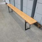 Houten kleedkamerbank / kleedbank opklapbaar - 220 cm lang, Ophalen, Gebruikt, Overige typen, X