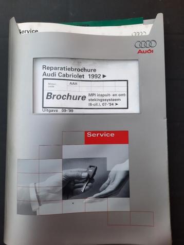 Werkplaatsboek Audi 80 Cabrio 2,8  6 cil MPi inspuiting AAH