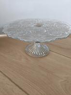 Brocante Taartplateau, Gebruikt, Schaal, Rond, Ophalen of Verzenden