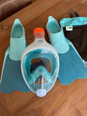 Subea easybreath snorkelset incl zwemvliezen beschikbaar voor biedingen