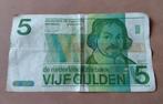 Nederlands Bankbiljet 5 Gulden Vondel 1973, Ophalen of Verzenden, 5 gulden