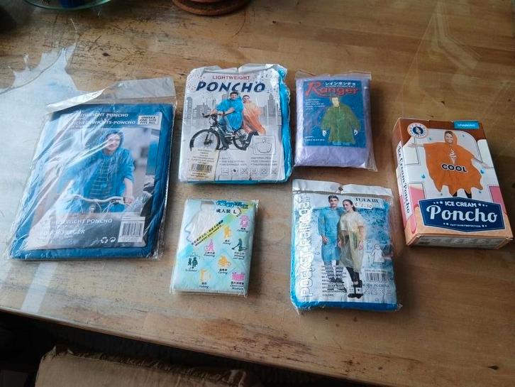 Diverse Regenponcho's - Nieuw, Caravans en Kamperen, Regenkleding, Nieuw, Regenponcho, Ophalen of Verzenden