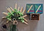 Vintage kerstboomlampjes met 2 dozen extra fittingen, Ophalen, Zo goed als nieuw