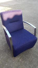 fauteuil, leunstoel, warm paars, modern, Huis en Inrichting, Fauteuils, Ophalen, Minder dan 75 cm, Zo goed als nieuw, Stof