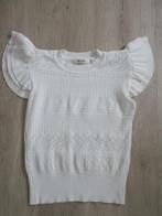 Top By Clara Paris mt S/M, Wit, Ophalen of Verzenden, Zo goed als nieuw, Korte mouw