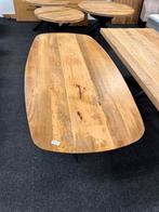 Tafel deens ovaal mangohout 200cm b-keus daarom 225,-, Ophalen, 100 tot 150 cm, Vijf personen of meer, Ovaal