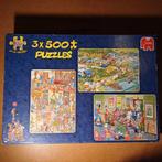 Jan van Haasteren puzzel 3x500 stukjes, Hobby en Vrije tijd, Denksport en Puzzels, Ophalen, 500 t/m 1500 stukjes, Zo goed als nieuw