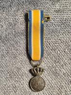 Mini 11mm Bronzen Oranje-Nassau medaille (ZIJ), Verzenden, Brons, Nederland