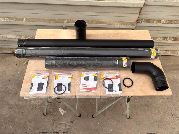 Poujoulat 80 mm enkelwandige pelletkachel rookkanaal, Huis en Inrichting, Haarden, Nieuw, Ophalen of Verzenden