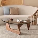 Noguchi Salontafel - Namaak Japans Design, Huis en Inrichting, Tafels | Salontafels, 100 tot 150 cm, Glas, Minder dan 50 cm, Ovaal