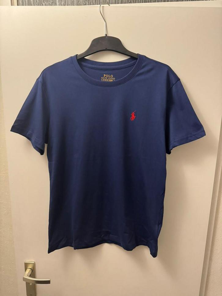 Ralph Lauren T-shirt marineblauw maat M, Kleding | Heren, T-shirts, Zo goed als nieuw, Blauw, Ophalen of Verzenden