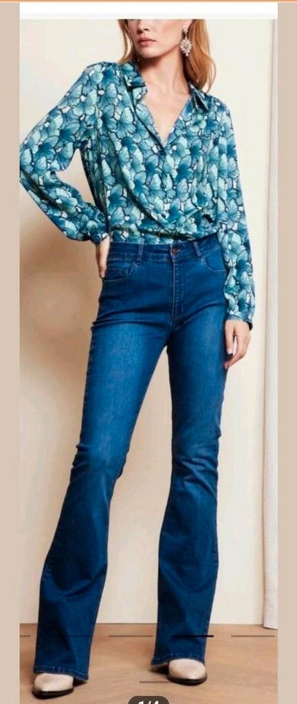 Fabienne Chapot Eva denim flare broek/ jeans maat 28 *nieuw, Kleding | Dames, Spijkerbroeken en Jeans, Nieuw, Blauw, Ophalen of Verzenden