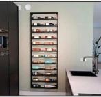 Industrieel Wijnrek handgemaakt - .nw prijs 530€, Ophalen, 15 tot 25 flessen, Zo goed als nieuw, Metaal