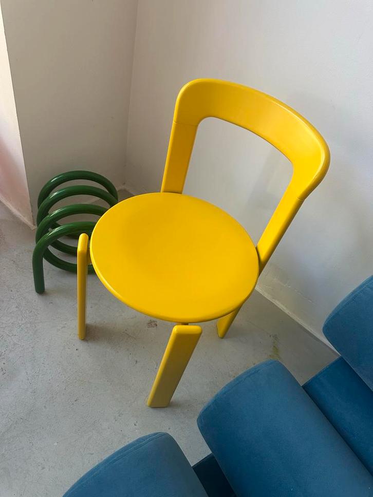 Bruno Rey Stoel - Geel Gelakt, Huis en Inrichting, Stoelen, Nieuw, Eén, Hout, Overige kleuren, Ophalen