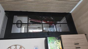 Binnendeur zwart 230x93 linksdraaiend opdek beschikbaar voor biedingen