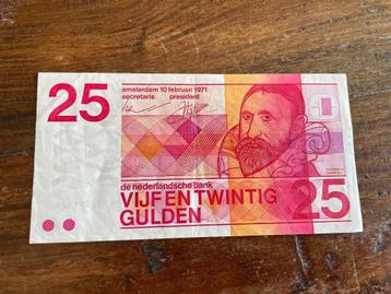 Bankbiljet 25 gulden, Jan Pieterszoon Sweelick beschikbaar voor biedingen