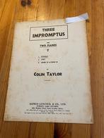Colin taylor - impromptus nr 1, Gebruikt, Klassiek, Ophalen of Verzenden, Artiest of Componist