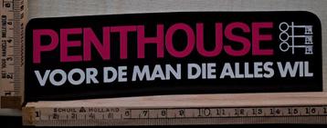 Vintage sticker Penthouse voor de man die alles wil. Paars beschikbaar voor biedingen