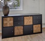 Ikea Kallax kast met inzetstukken, Ophalen, Kunststof, Gebruikt, 100 tot 150 cm
