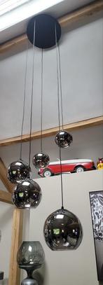 Moderne Videlamp met Glazen Bollen, Huis en Inrichting, Ophalen, Zo goed als nieuw, Glas, 75 cm of meer