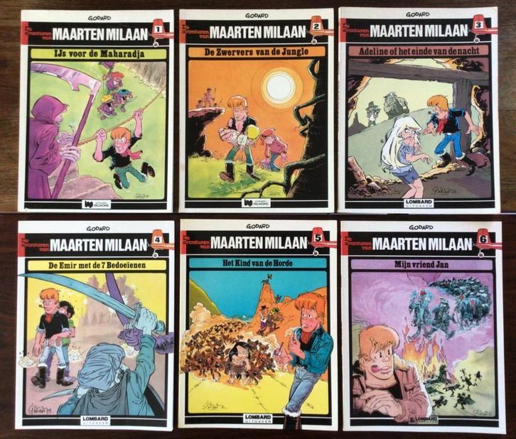 Godard - MAARTEN MILAAN - (deel 1 t/m 11) Lombard / Helmond, Boeken, Stripboeken, Zo goed als nieuw, Meerdere stripboeken, Ophalen of Verzenden