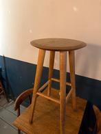 Houten barkruk, Huis en Inrichting, Gebruikt, Met voetsteun, 60 tot 90 cm, Ophalen of Verzenden