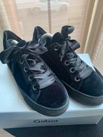 Gabor zwart velour sneakers mt 4,5 (37.5), Zwart, Gabor, Ophalen of Verzenden, Sneakers of Gympen