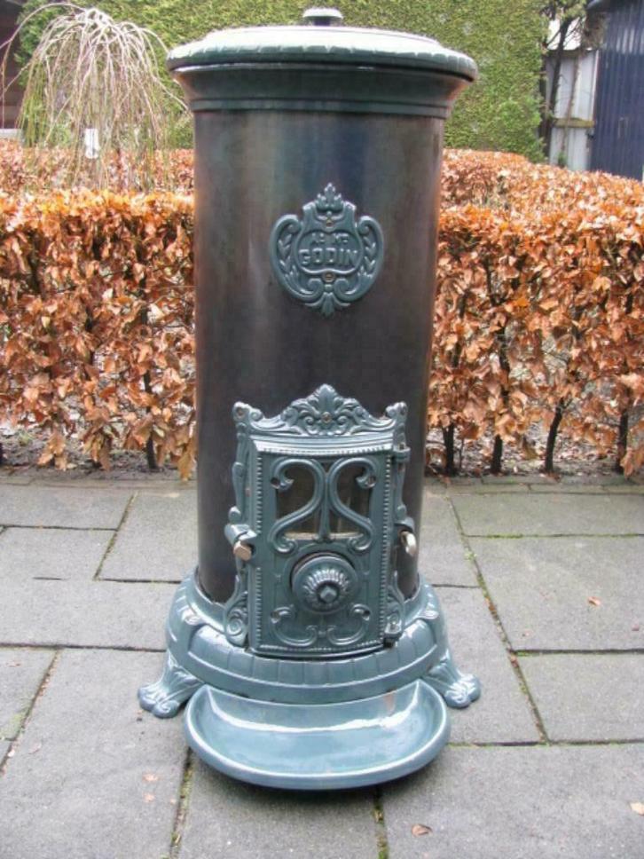 Mooie Grote Godin hout en/of kolen kachel type 3721 (10KW), Huis en Inrichting, Kachels, Nieuw, Vrijstaand, Allesbrander, Hout