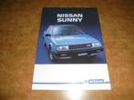 brochure Nissan Sunny, Boeken, Auto's | Folders en Tijdschriften, Ophalen of Verzenden, Nieuw, Overige merken