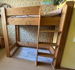 Houten hoogslaper kind 70x160 matras - gedemonteerd, Kinderen en Baby's, Kinderkamer | Stapelbedden en Hoogslapers, Ophalen, Gebruikt