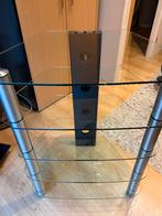 Audio tv meubel, Huis en Inrichting, Kasten | Televisiemeubels, Ophalen, Zo goed als nieuw, Glas