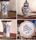 Prachtige set van vazen, bestaande uit een kaststel., Ophalen, Overige kleuren, Minder dan 50 cm, Glas