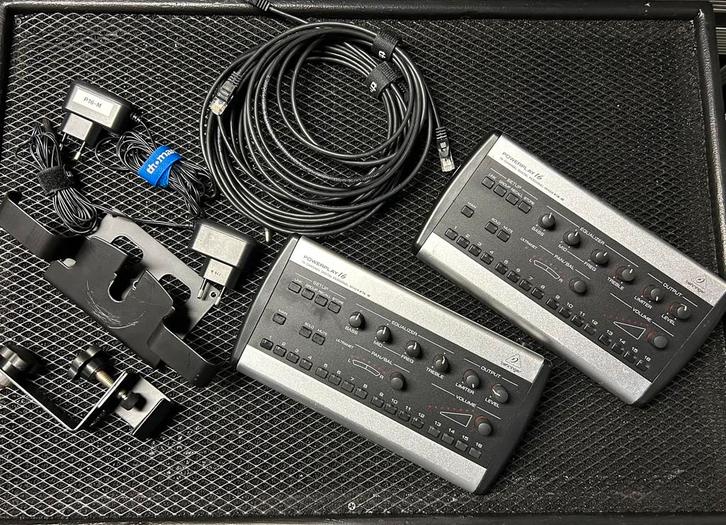 Te Koop Behringer P16M set, Muziek en Instrumenten, Mengpanelen, Gebruikt, 10 tot 20 kanalen, Ophalen of Verzenden