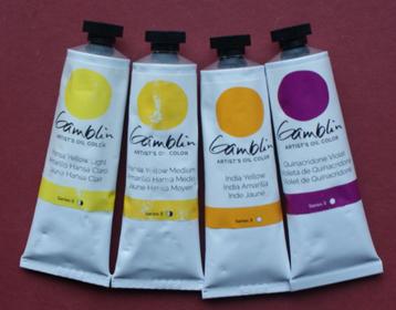 Serie 3 van Gamblin Artists Olieverf, tubes 37 ml. beschikbaar voor biedingen