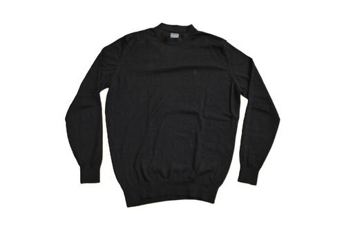 NILS slim fit merino wol navy blauw ronde nek sweater L, Kleding | Heren, Truien en Vesten, Zo goed als nieuw, Maat 52/54 (L)