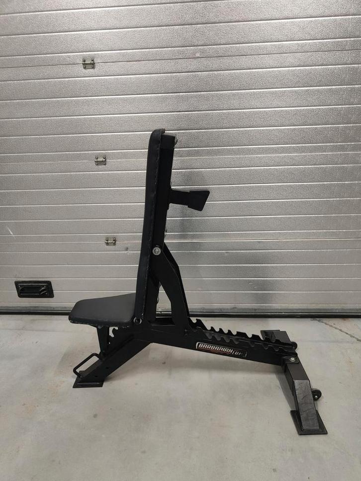 Barbarian Verstelbare Bank - Zwart 10 standen, Sport en Fitness, Fitnessmaterialen, Gebruikt, Overige typen, Armen, Borst, Buik