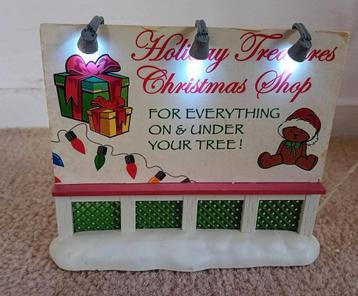 Lemax Holiday Treasures Billboard , retired, kerstdorp beschikbaar voor biedingen