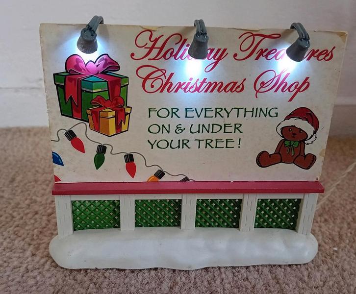 Lemax Holiday Treasures Billboard , retired, kerstdorp, Diversen, Kerst, Ophalen of Verzenden