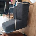 Mooie strakke fauteuil  grijs gemeleerd, Ophalen, Zo goed als nieuw, 75 tot 100 cm, 50 tot 75 cm
