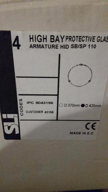 High Bay Beschermglas - Nieuw beschikbaar voor biedingen