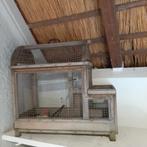 Oude stoere brocante vogelkooi, Ophalen