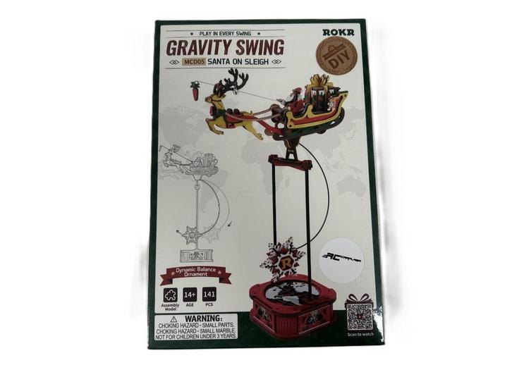 Robotime Santa on Sleigh, Hobby en Vrije tijd, Knutselen, Nieuw, Materiaal, Ophalen of Verzenden