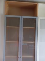 Ikea billy boekenkasten bruin met grijze deuren, Antiek en Kunst, Antiek | Meubels | Kasten, Ophalen