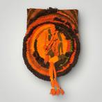 Vintage wandkleed in Smyrna-techniek- space age, Huis en Inrichting, Ophalen of Verzenden, Zo goed als nieuw, Jaren 70 brutalisme